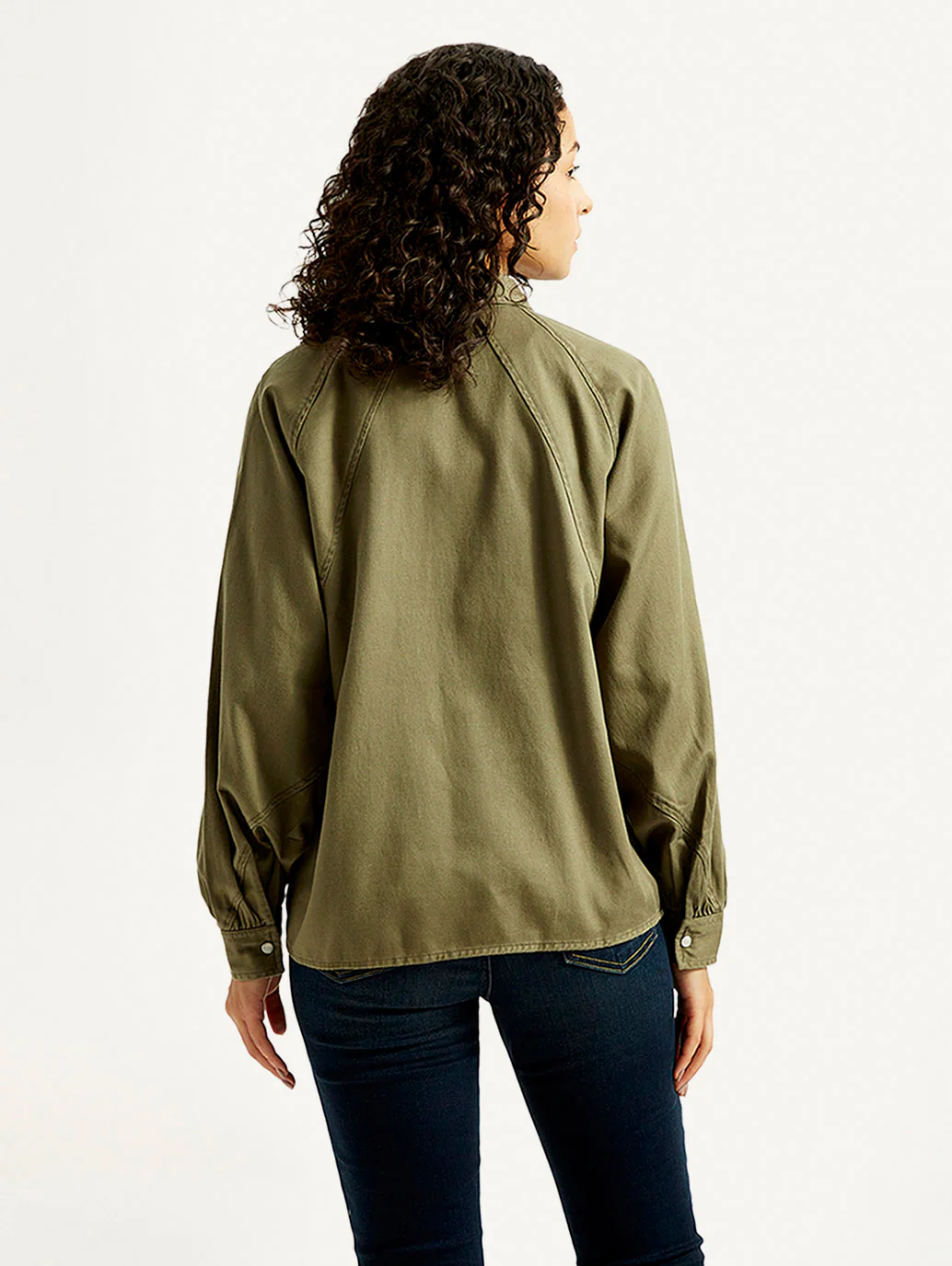 Women's Solid Spread Collar Shirt - Image 2