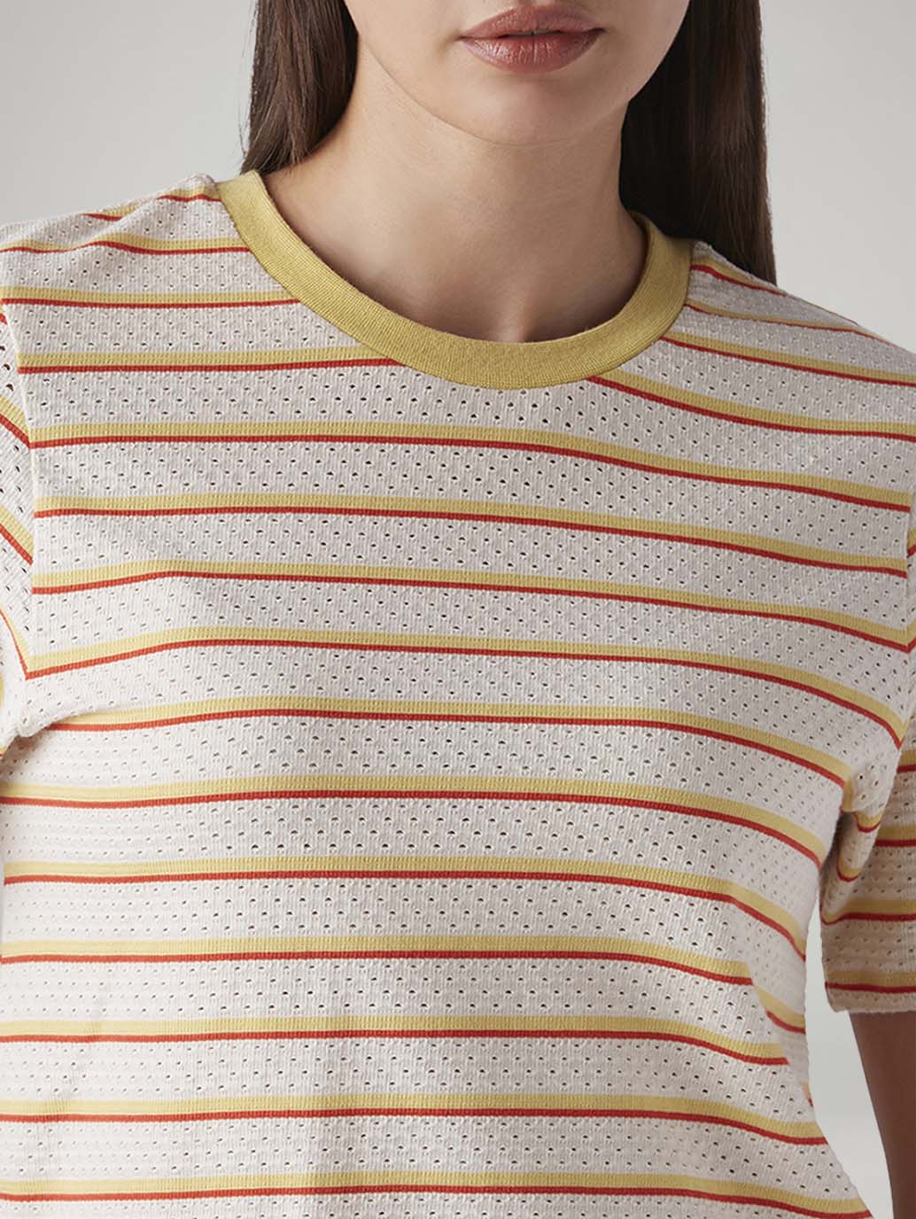 Women's Striped Regular Fit T-Shirt - Image 4