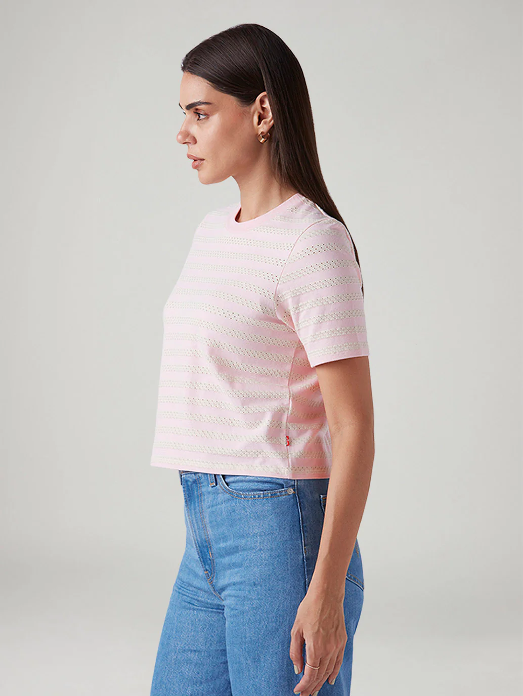 Women's Striped Regular Fit T-Shirt - Image 5