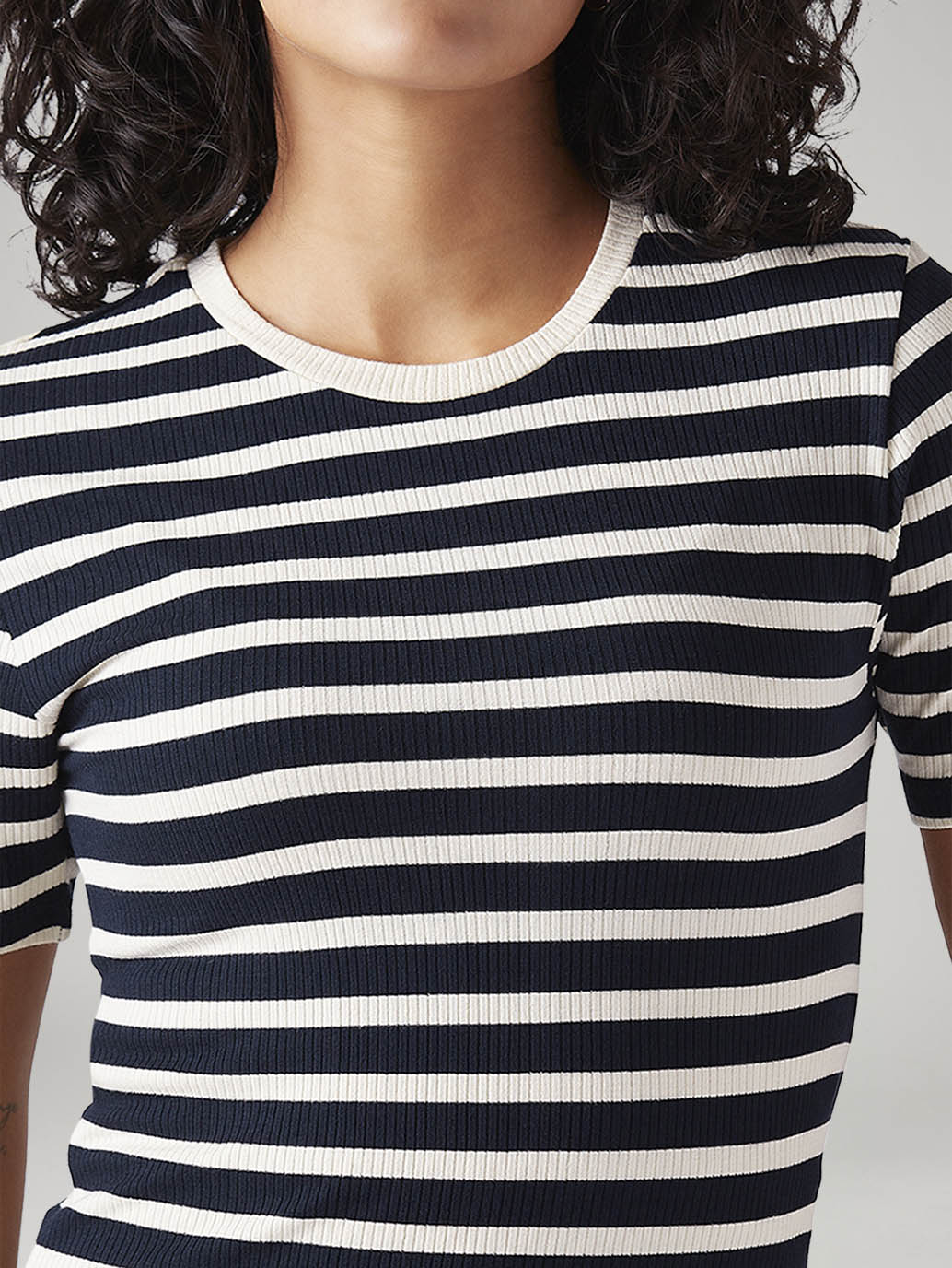 Women's Striped Slim Fit T-Shirt - Image 3