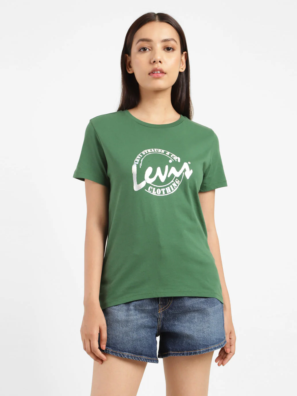 Women's Brand Logo Crew Neck T-shirt - Image 4