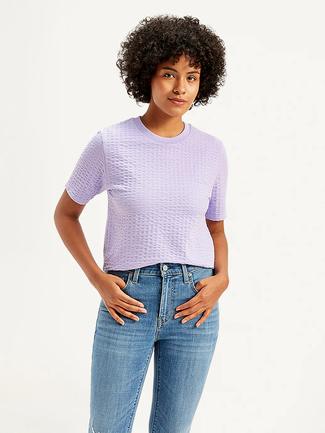 Women's Textured Regular Fit Top - Image 2