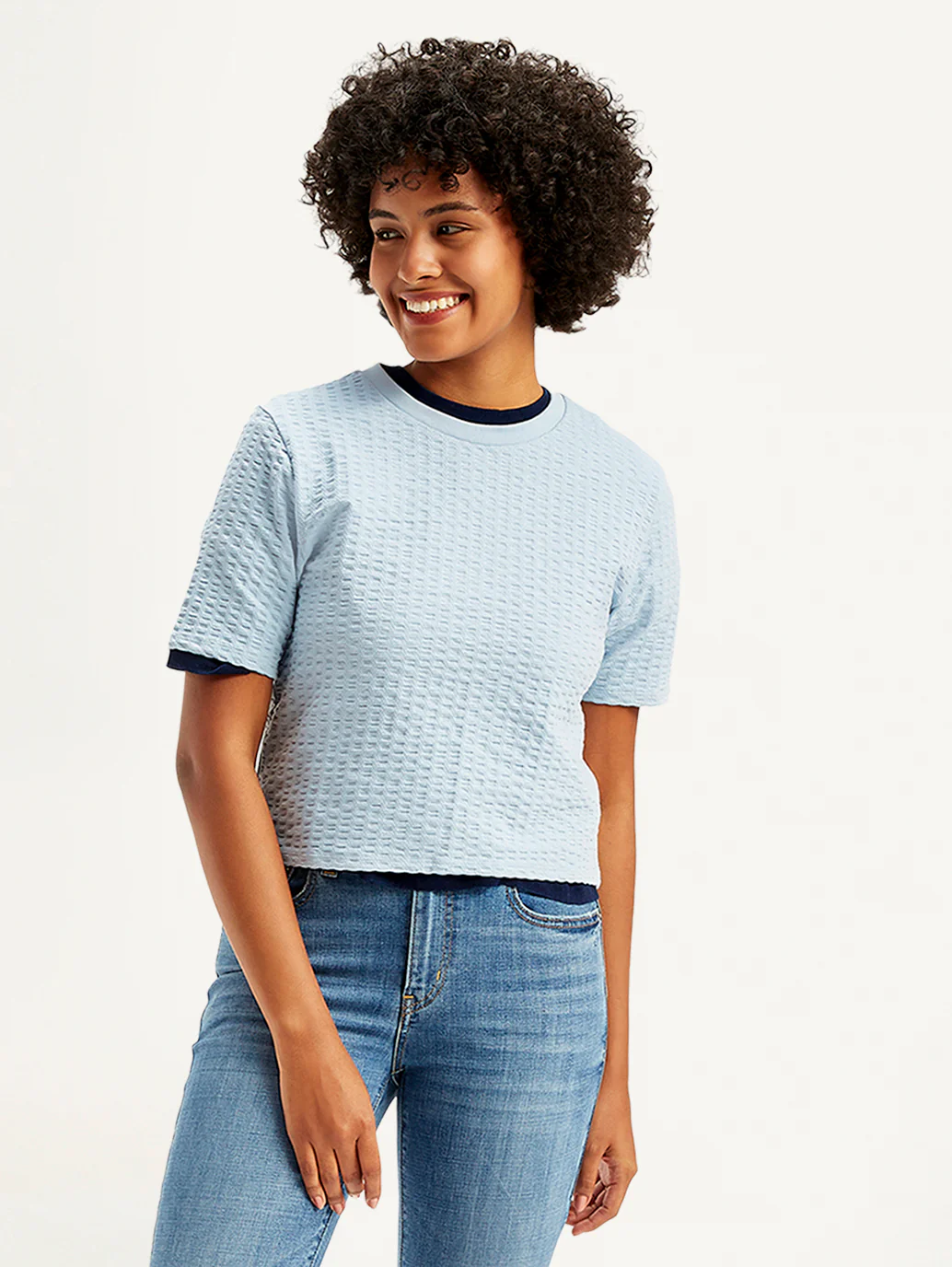 Women's Textured Regular Fit Top - Image 2