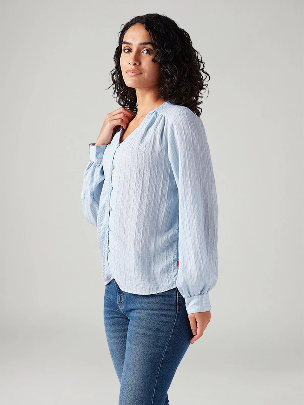 Women's Textured Regular Fit Top - Image 3