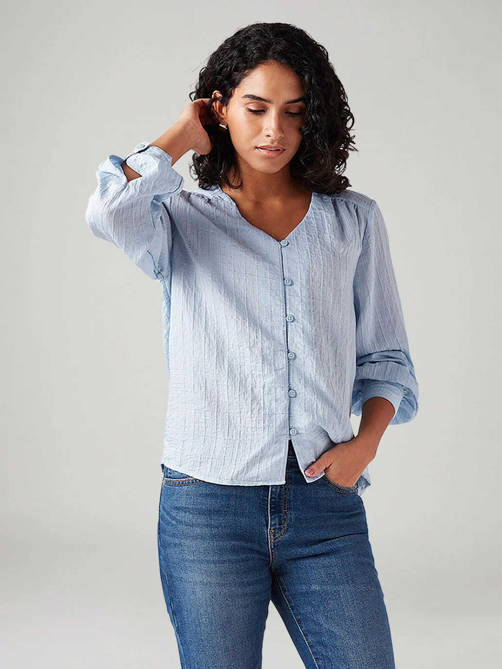 Women's Textured Regular Fit Top - Image 5