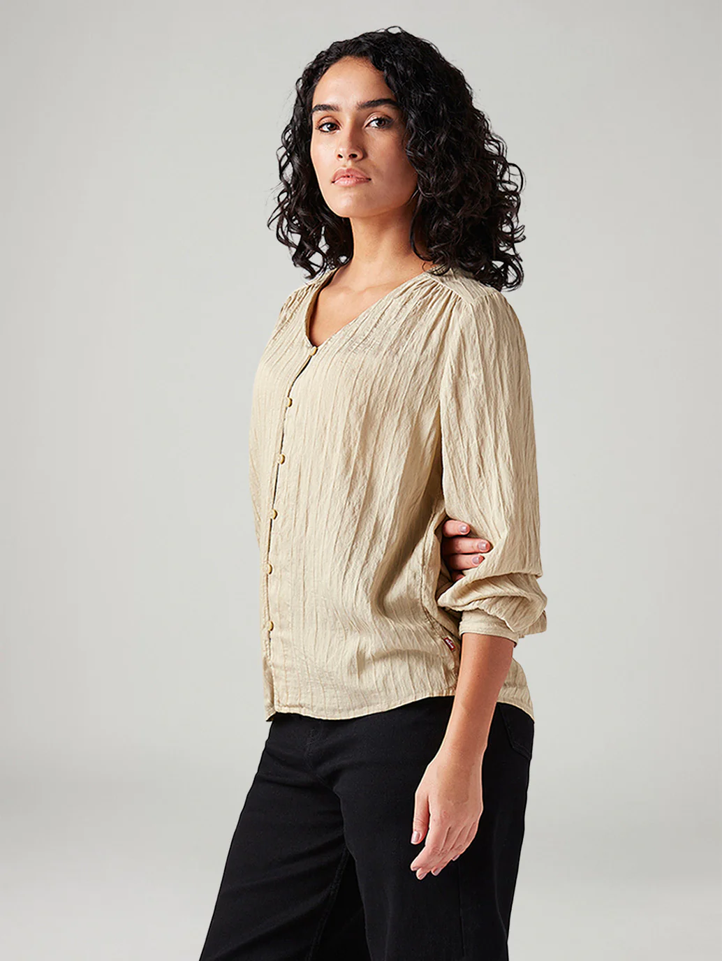 Women's Textured Regular Fit Top - Image 5