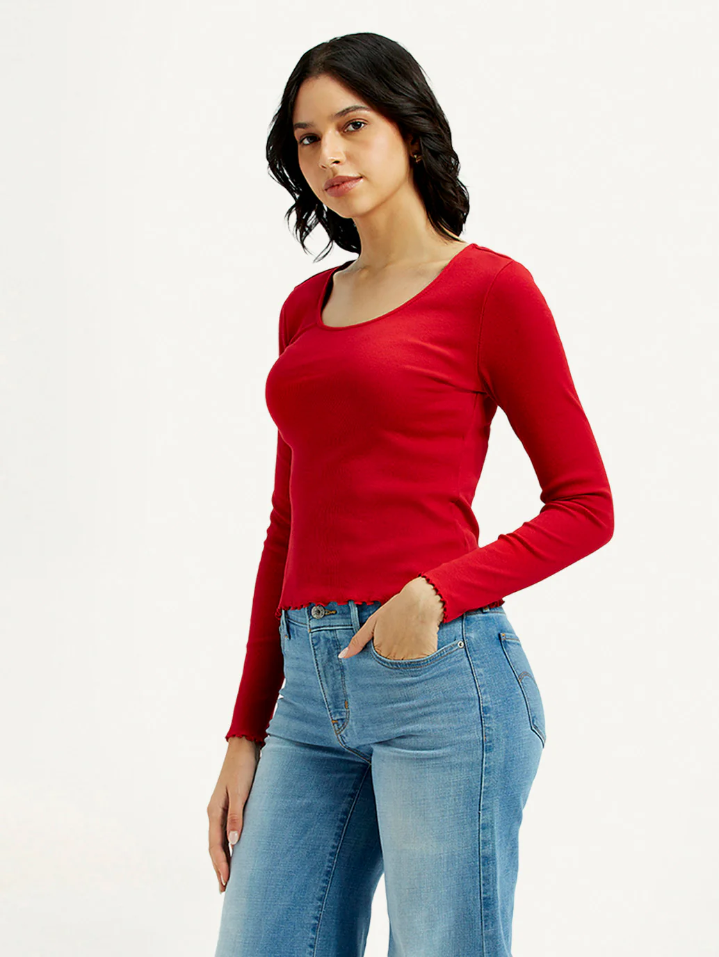 Women's Textured Slim Fit Top - Image 5