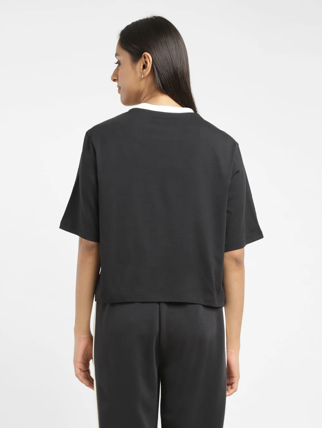 Women's Typographic Print Boxy T-Shirt - Image 3